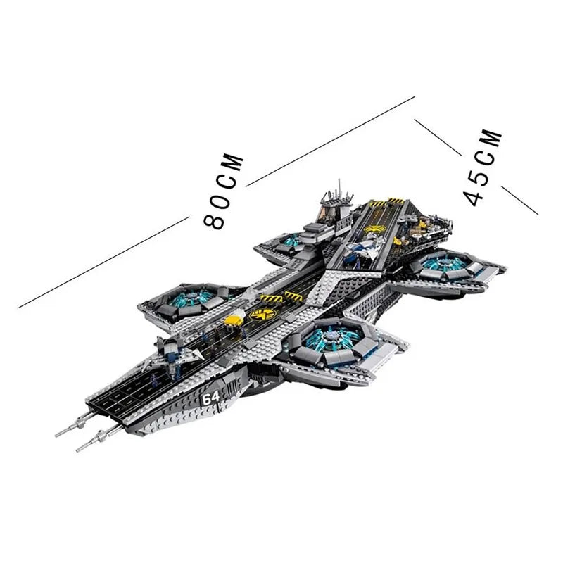 3066PCS Technical Shield Helicarrier Model Building Blocks Assembly Toys Compatible 76042 07043 For Children Gifts 87025 19017