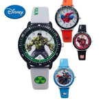 Disney Spider Man Children's Watch Iron Man Hulk Cartoon Quartz Watch Student Waterproof Silicone strap sports Quartz Watch Gift