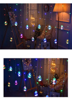Christmas 2024 Led Lights Decoration Fairy String for Room Festoon Light Curtain Garland Party Wedding New Year's Bedroom Living