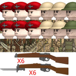 Military WW2 German Navy Armored Troops Building Blocks US 101st Britain Soviet Union Soldiers Infantry Weapons Bricks Toys Kids