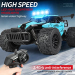 ZWN 1:16 20KM/H RC Car With LED Light 2.4G High Speed Off-Road Climbing 2WD Remote Control Car Toy Gifts for Boys Girls Kids