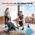 MERACH R05 Magnetic Rowing Machine, Foldable, 16 Resistance Levels, 350lbs Weight Capacity, Bluetooth & App