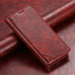 Flip Leather Phone Case for Samsung Galaxy S25 S24 Ultra S23 S22 Plus S 25 Note 20 with Magnetic Card Slot Holder Cover LS055