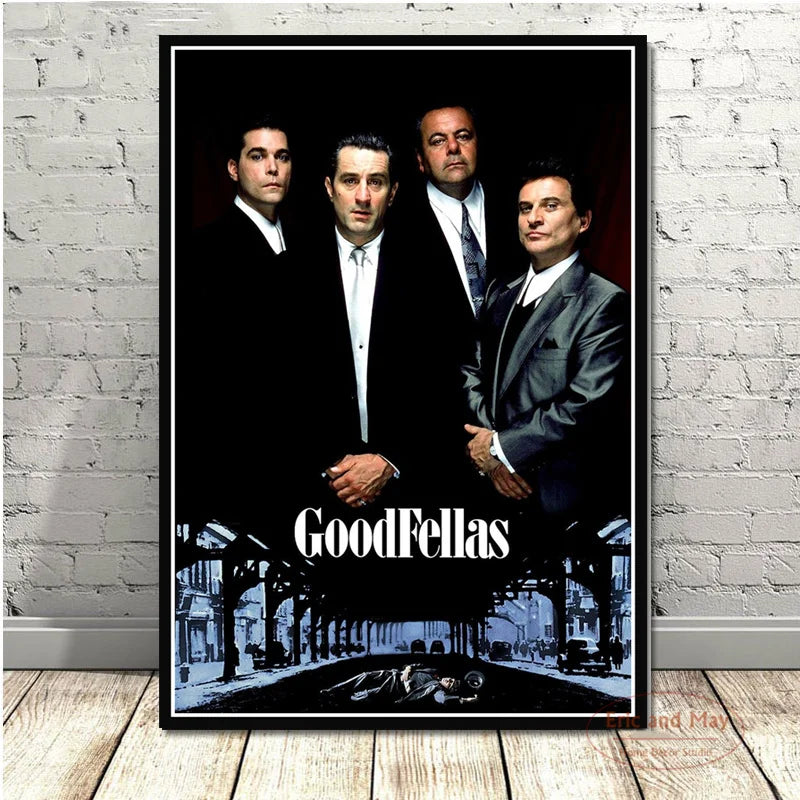 Classic Movie Goodfellas Gangsters Godfather Posters And Prints Wall Pictures For Living Room Vintage Decorative Home Decor