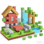Magnetic Building Blocks Mine World Cube Magnet Set for Kid Age 3+ DIY Model Children Exercise thinking and Creativity Gift Doll