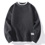 New Autumn Winter Mens Mock Neck Sweaters Knitted Pullovers Fashion Casual Knitwear Men Youthful Vitality Sweater Pullover Man