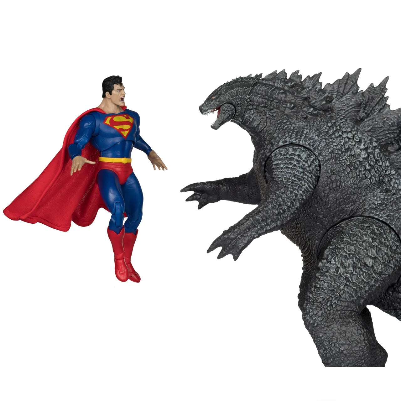 McFarlane Toys Superman vs. Godzilla (Justice League vs. Godzilla vs. Kong) 2-Pack Action Figure Model Doll ﻿