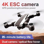 S105 RC Drone with Camera 4k Drone Dual Camera with ESC 5G WIFI GPS Brushless Motor Photo Video Optical Follow Quadcopter