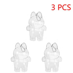 Transparent Macaron Doll Case For Labubu - Popmart Bubble Mart Storage Box, Dustproof Cover for Elf, Christmas New Year Gift