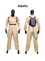 Kids Adults Cosplay Costume with Proton Pack Halloween Christmas Carnival Theme Party Clothes Fans Collection ﻿