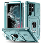 Case For Samsung S25 Ultra S24 S23 S22 Plus S24 FE A56 A55 A36 A35 A15 A16 5G Heavy Duty with Camera 360 Degree Kickstand Cover