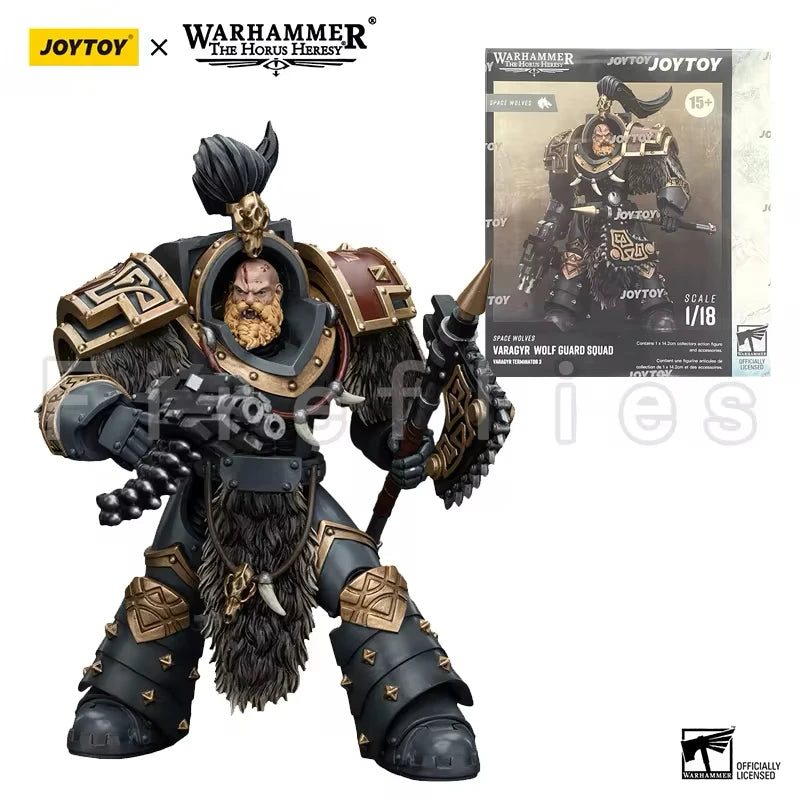 1/18 JOYTOY Action Figure – Warhammer 40K Horus Heresy Space Wolves Logan Ghostwolf Mecha Model