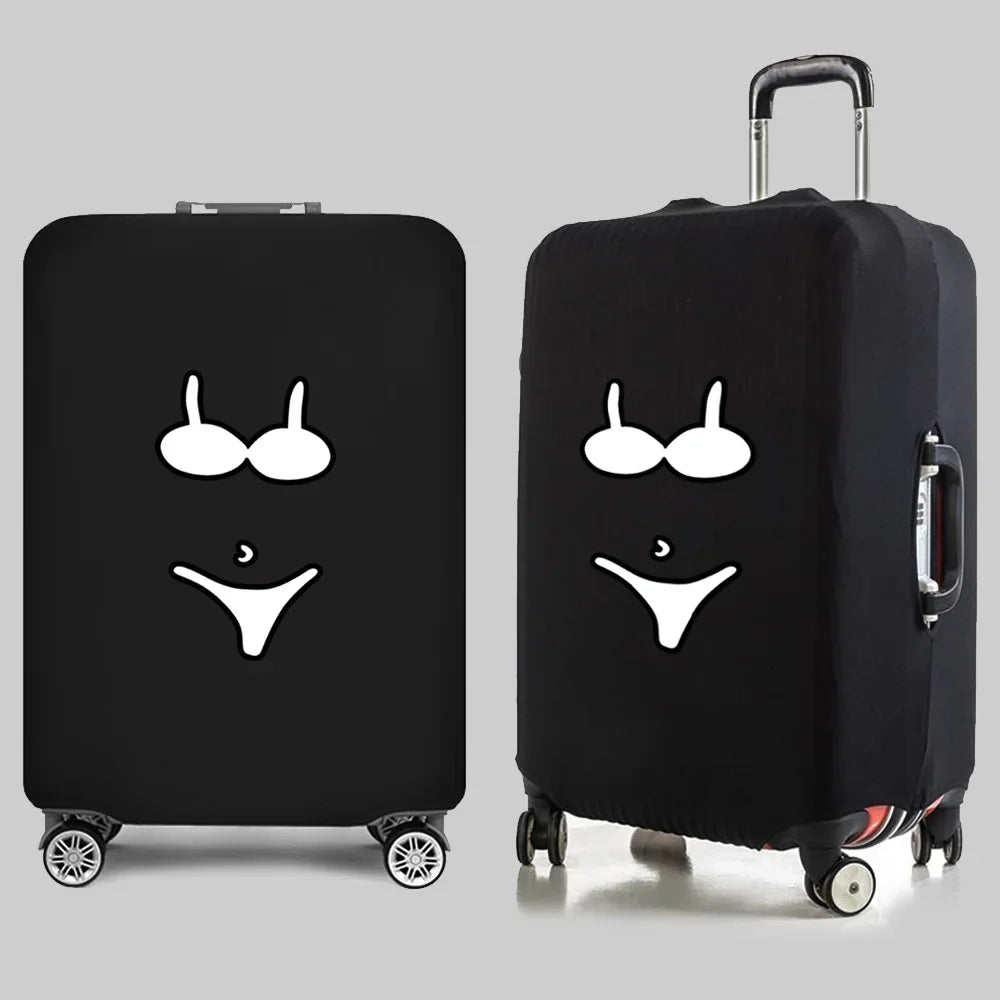 Luggage Covers Suitcase Cover Fashion Travel Essentials Funny pattern 18-32 Inch Traveling Accessories Protective Trolley Case