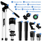 Astronomical Telescope With Finderscope For Child Beginner 150 Times Zoom High-definition Moon Viewing Telescope With Phone Rack