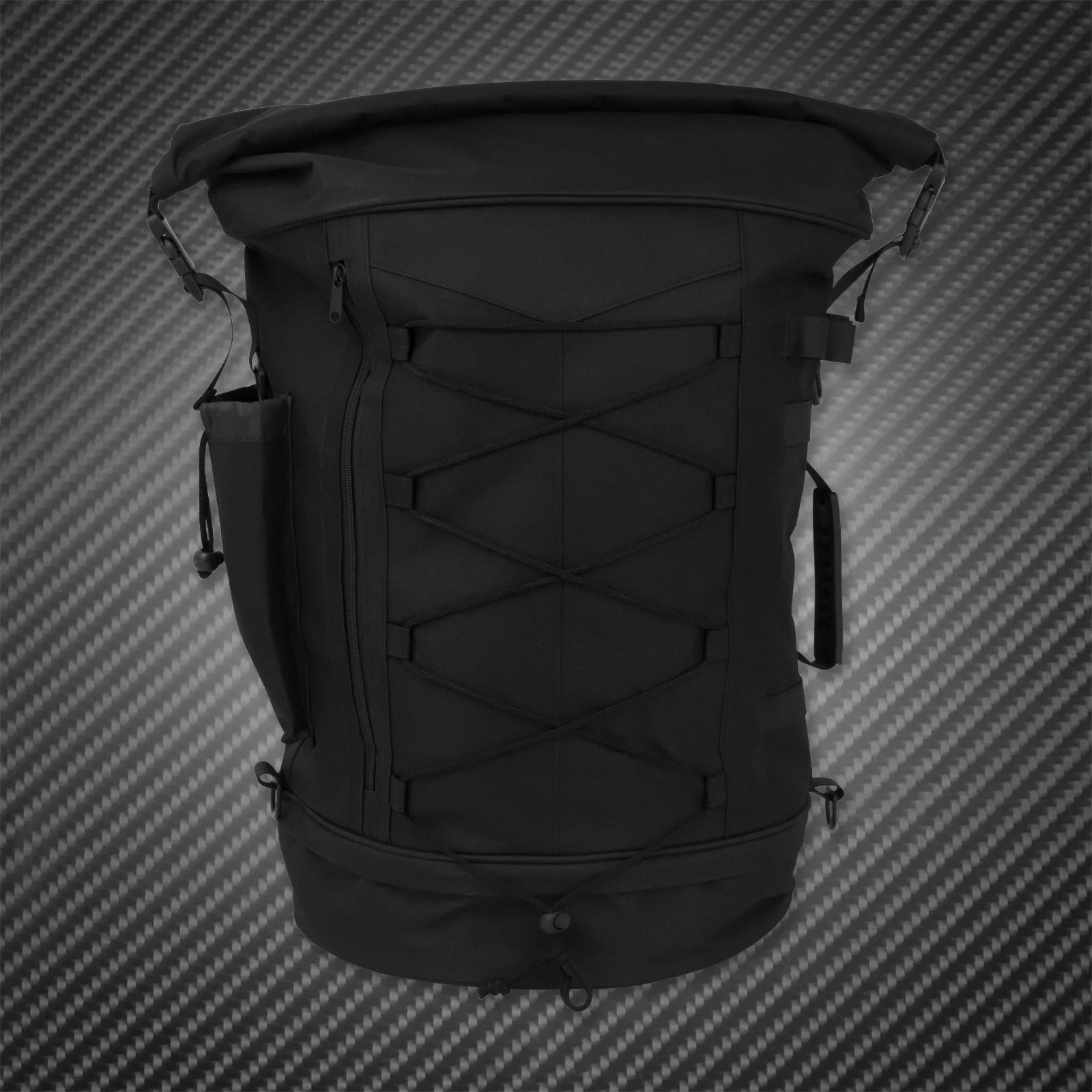 Motorcycle 50L Luggage Backpack Multifunction Tail Rack Bag Travel Outdoor Sports Expandable Sissy Bar Backrest Bag With Straps