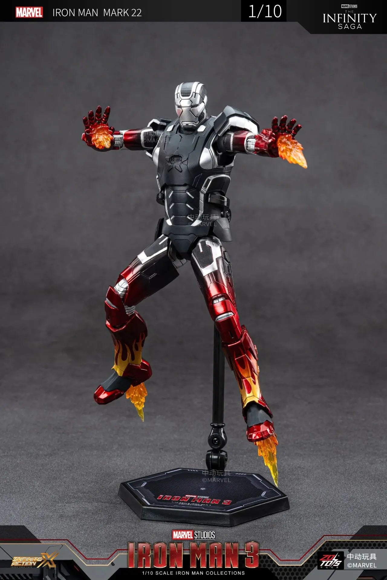 ZD Toys Iron Man Action Figure Mark 35 Red Snapper Iron Man MK 24 MK 22 MK 47 Tony Stark Ironman Figure Action Collect Toy Gift