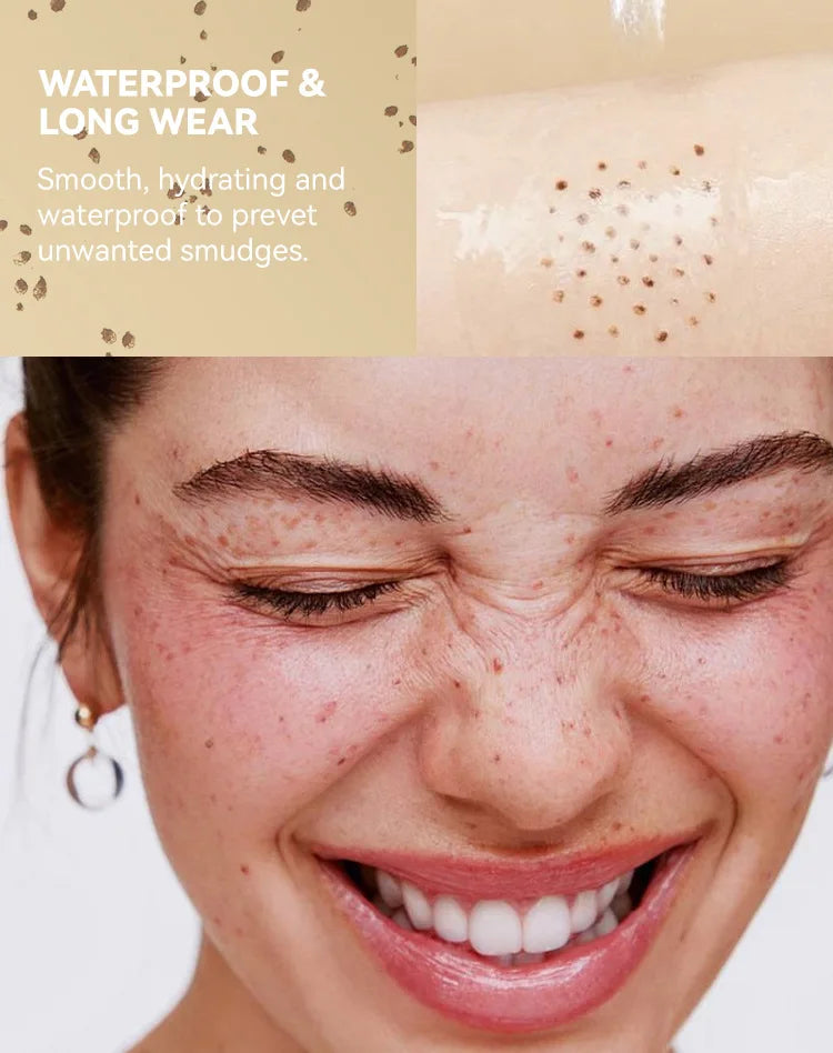 Waterproof Freckle Pen Natural Lifelike Fake Freckles Pen for Lasting Look Dot Spot Pen Makeup for Women Makep Light/Dark Brown