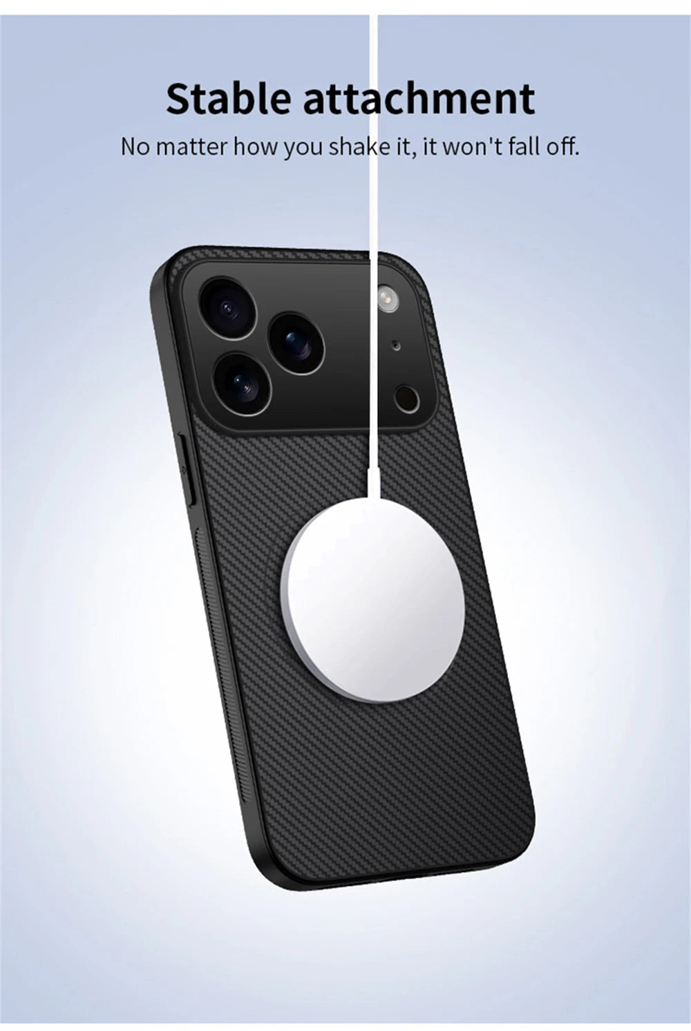 Ultra Thin Carbon Fbier Magnetic Leather Case for iPhone 17 Air 16E 16 15 14 13 Pro Max for Magsafe Shockproof Military Cover