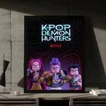 Movie KPop Demon Hunters Poster Gallery Prints Self Adhesive Home Decor Decoration Wall Decals Living Room Sticker