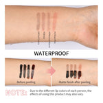 4 Colors Peel Off Lip Liner Waterproof Transfer-proof Lipstic Tattoo Waterproof Long Lasting Matte Velvet Lip Tint Sexy Red Cont