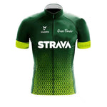 Strava Cycling Jersey Set Mens Bib Shorts Bicycle Short Sleeve Cycling Clothing Bike Maillot Ciclismo Hombre Black Sets For MTB