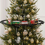 Christmas Train Christmas Tree Decoration Accessories Track Small Train with Music Santa Claus Train Set Children's Gift