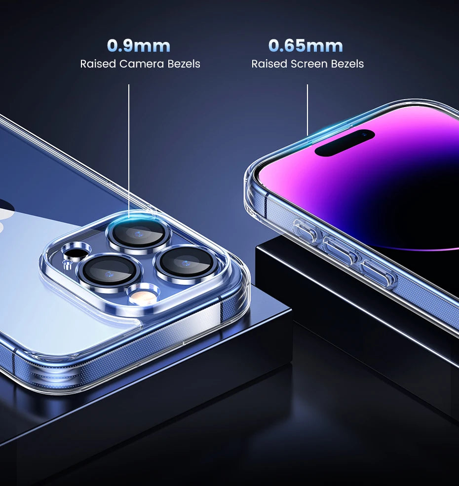 UGREEN Case for iPhone 17 16 15 14 Pro Max Shockproof Clear Case Transparent Cover for iPhone 15 Pro 16 Phone Protective Case