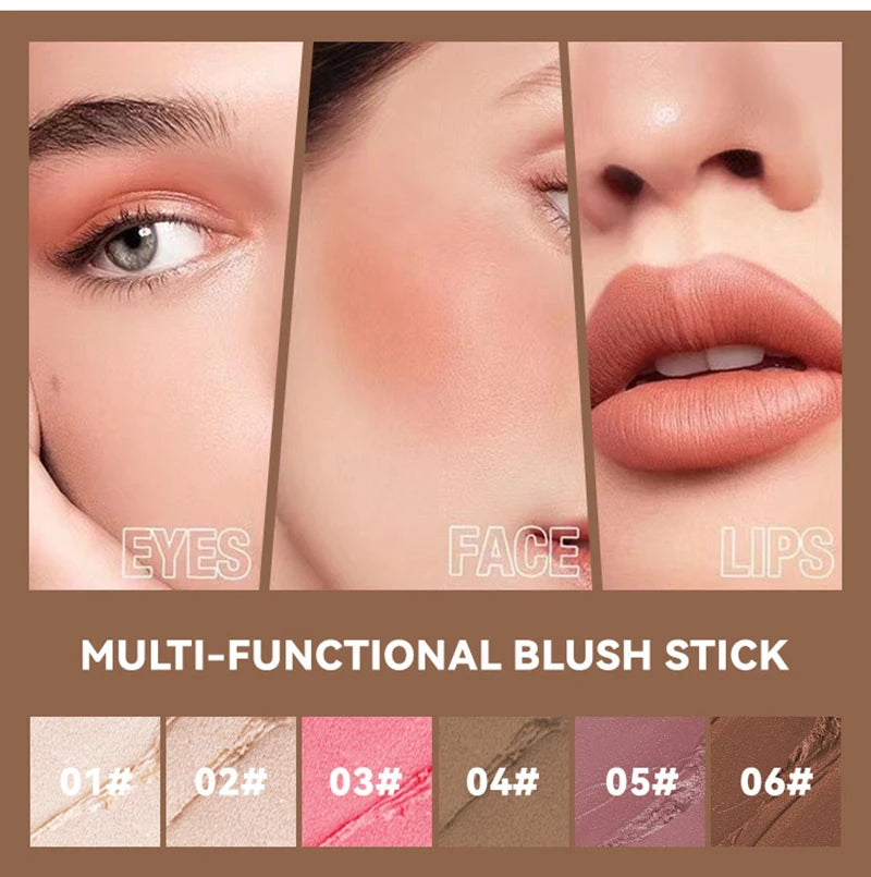 Face Pearl Stone Highlighter Stick Contour Shading Lasting Cheek Stereoscopic Brightening Skin Blush Illuminator Makeup Cosmetic