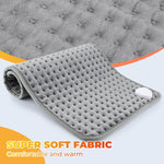 Electric Heating Pads for Back Neck Shoulder Pain Relief,Home Sofa Office Desktop Winter Warm Blanket,Auto-Off, Machine Washable