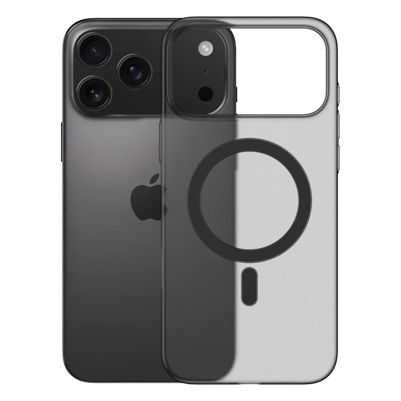 Luxury Matte Ultra Thin Clear For Magsafe Wireless Charge Case For iPhone 17 Air 16E 15 14 Plus 13 12 11 Pro Max Hard PC Cover