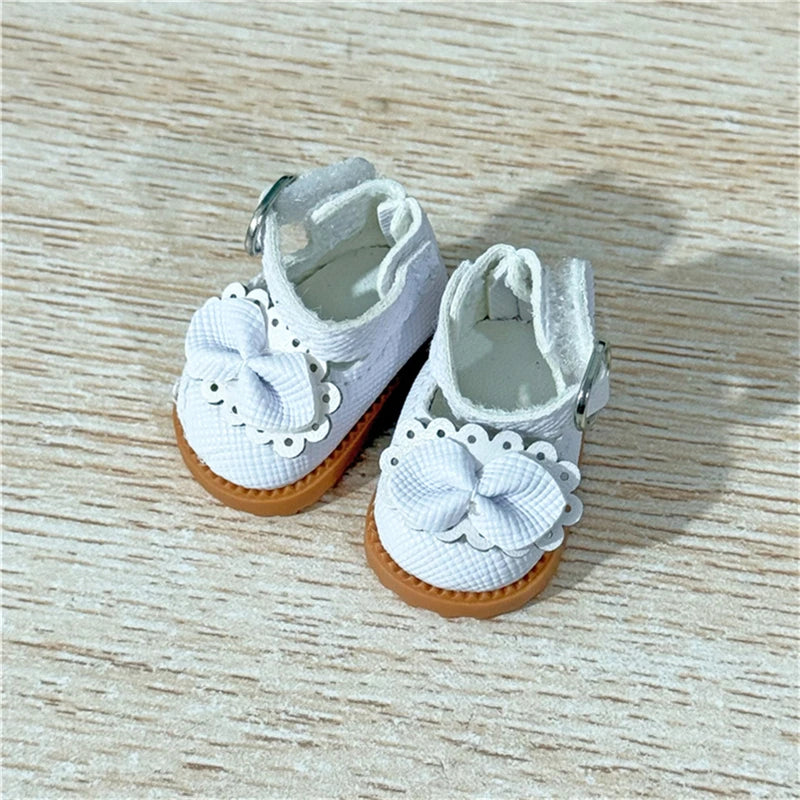 17cm For Labubu Doll Clothing Skirt Bowhair Accessory Set Retro Bib Pants Clothes Luxury Messenger Bag Shoes Set Sitting Party