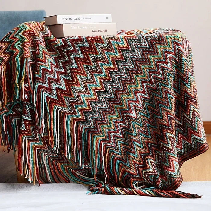 Boho Bed Plaid Blanket Geometry Aztec Baja Blankets Ethnic Sofa Cover Slipcover Decor Throw Wall Hanging Tapestry Rug Cobertor
