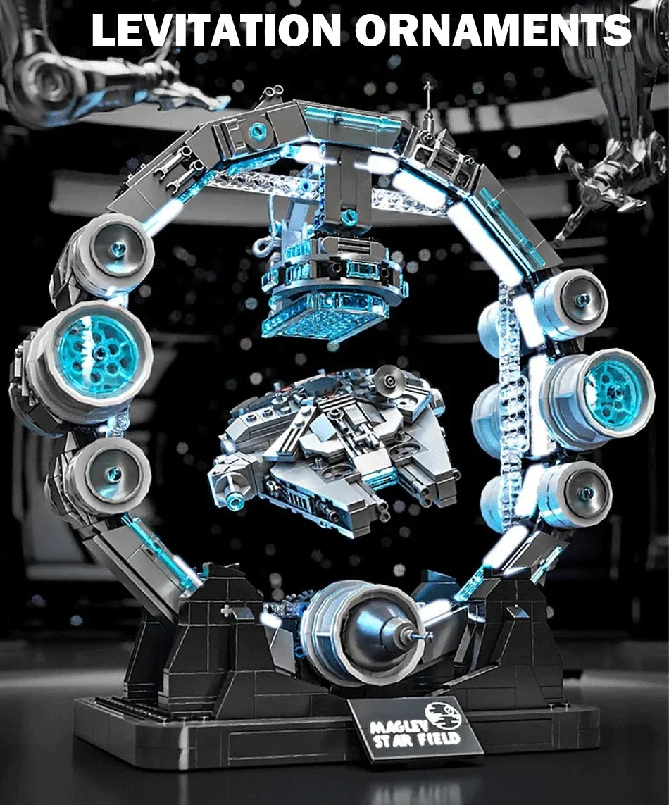 1515Pcs MOC Planet Series Building Blocks Set Technical Hovering Large Sword Model Battle Starship Bricks Toys for Children Gift