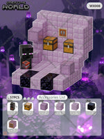 Magnetic Building Blocks Mine World Magnet Cube Set for Boy Girl Kid Age 3+ DIY Pixel style Model Base plate STEM Toy Baseplate