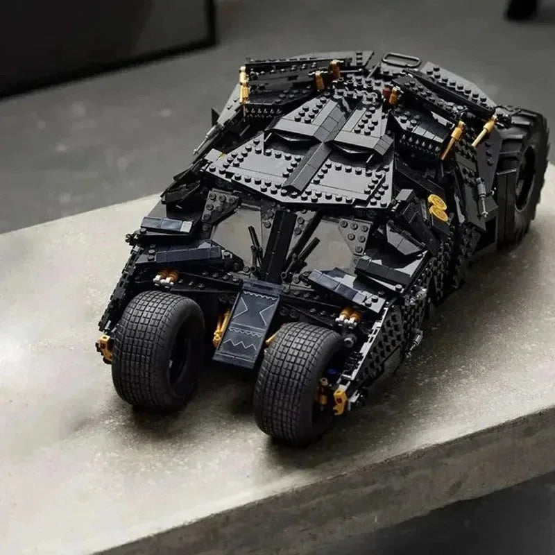 In Stock 2049pcs Chariot Dark Knight Batmobile Compatible 76240 Model Building Blocks Bricks Set Toys Gifts for Children