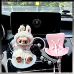 Kawaii Labubu Idol Doll Car Seat – Cute Plush Ornament & Air Freshener