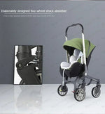 EU in Stock 4In1 Baby Stroller, Multifunctional Stroller Foldable with Car Seat Baby Car Carriage Portable Baby Stroller 3in1