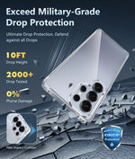 Luxury Shockproof Airbag Case For Samsung Galaxy S25 Ultra S25+ Plus Hybrid Hard Silicone Back Cover S25Ultra Clear Thin Slim