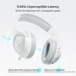 Picun BG 01 Gaming Wireless Headphone Mic OverEar Earphones 0.045s Low Latency Bluetooth 5.3 40mm Driver Wireless Cable Headset