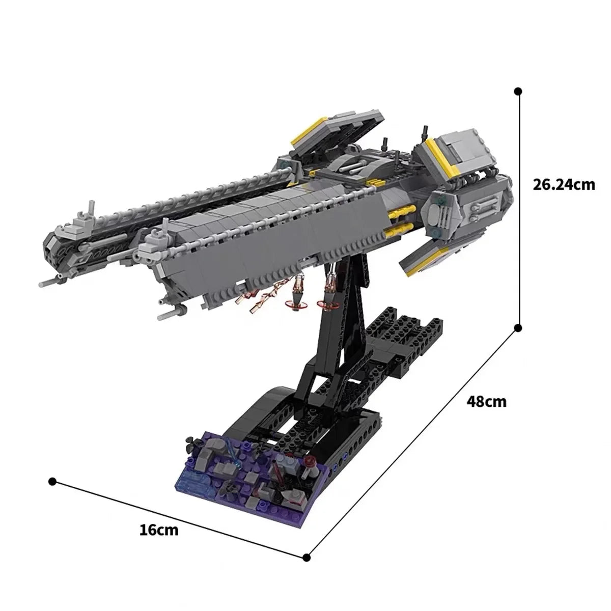Bricklink MOC Hell Space Wars Game Divers 2 Super Destroyer Spaceship Sets Creative Building Blocks Kid Toys Christmas Gift