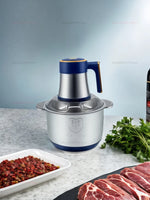 5L Large Capacity Meat Grinders Food Processor Stainless Steel Multi-Function Kitchen Mixer For Meat Vegetables Fruits Cooking