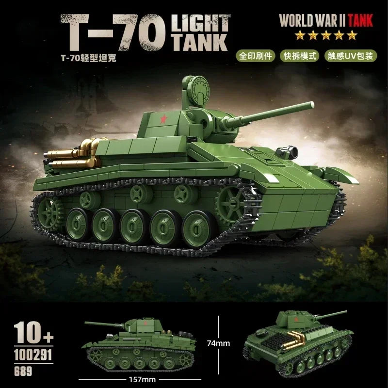 Germany Series Tank III L WW2 Military Series Tank Building Blocks  Bricks Model Set for Kids Educational Toys Christmas Gifts
