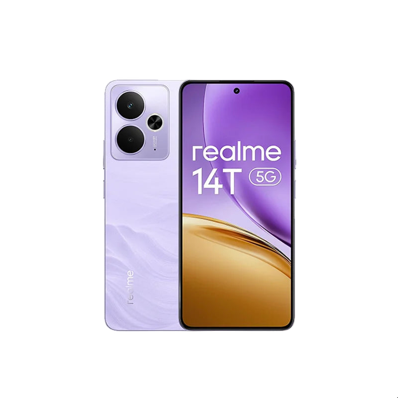 Global Version realme 14T 5G Smartphone MediaTek Dimensity 6300 Chipset 6000mAh Titan Battery IP69 Top-Tier Water Resistance