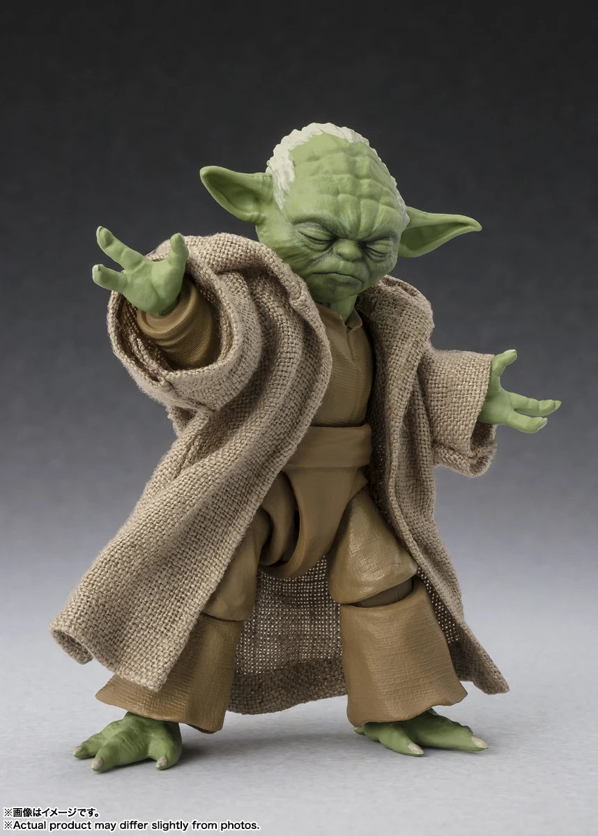 In stock Original Bandai Star Wars: Episode III S.H.Figuarts Obi-Wan Kenobi Master Yoda Anime figure Model Toy collectibles Gift