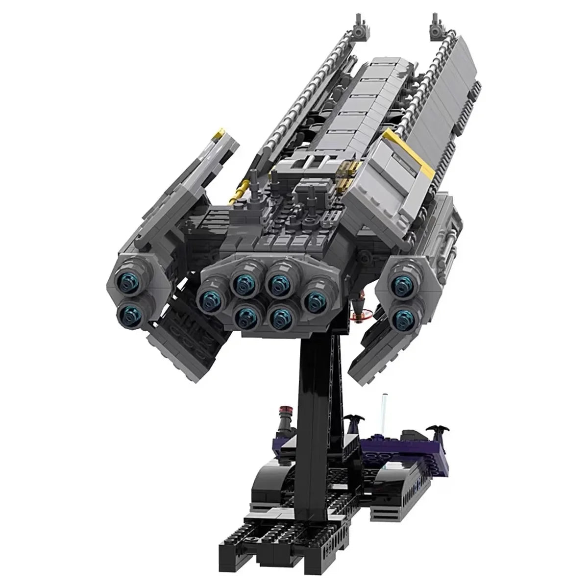 Bricklink MOC Hell Space Wars Game Divers 2 Super Destroyer Spaceship Sets Creative Building Blocks Kid Toys Christmas Gift