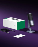 UGREEN USB Microphone with RGB Modes Professional Condenser Mic for PC Mac Gaming Karaoke Recording Streaming Podcasting