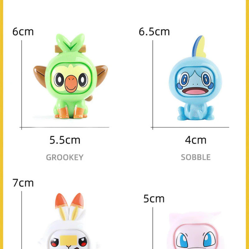 Pokeball Pokemon Pikachu Figures Toys Doll Poke Ball Face-changing Pocket Monsters Action Figure Kid Boys Girls Set Toy Gifts