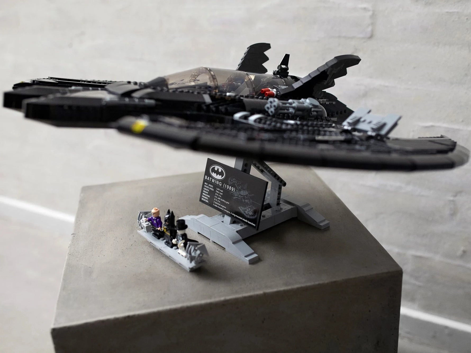 2363pcs1989 Batwing Fighter Series building blocks 76161 children's boys Large Assembled Brick toys