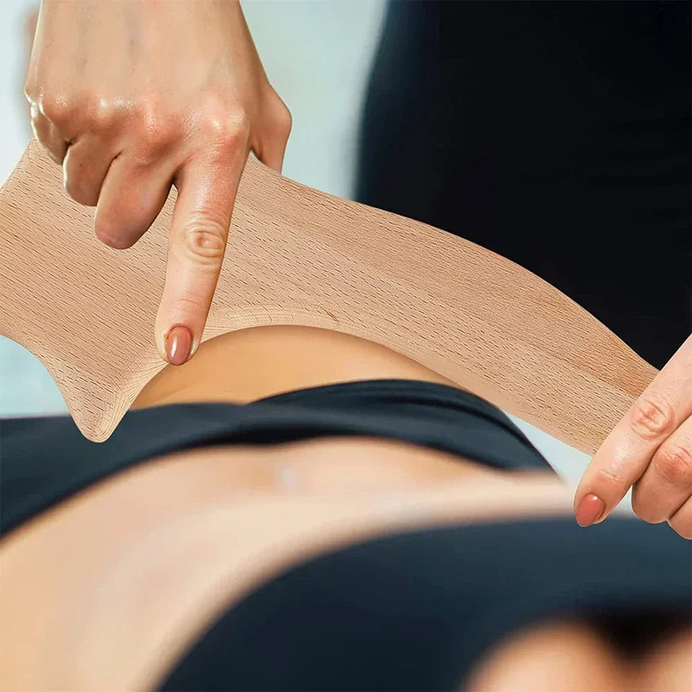 Wooden Massage Tools for Lymphatic Drainage, Anti-Cellulite Body Shaping, Gua Sha, and Sore Muscle Relief