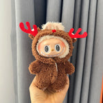 17cm LABUBU Christmas Santa Outfit - Gen1-3 Doll Clothes Set for Vinyl Figures, Festive Santa Costume with Accessories